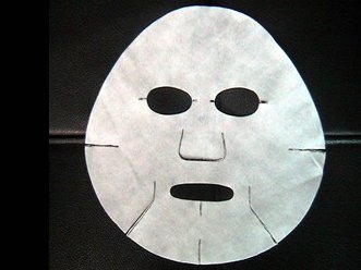 Laser Cutting Facial Masks Made of Non-Woven Materials