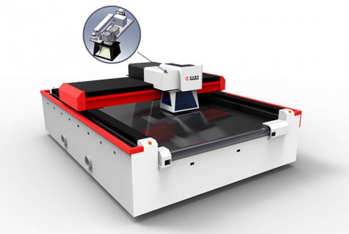 Galvanometer Laser Tshuab rau Fabric Perforating, Engraving, Txiav