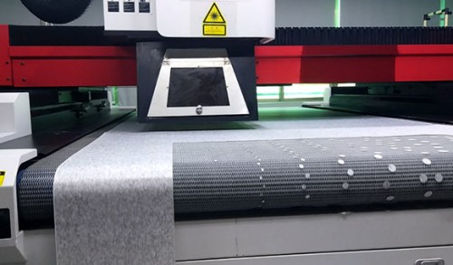laser cutting fabric ducting
