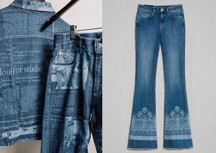 laser engraving denim maong