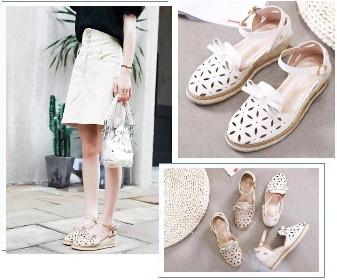 sandals fasan air an gearradh le laser