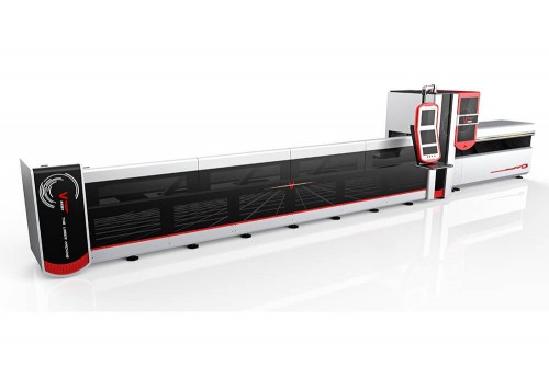 12 Metroj Ultra-longa Tubo & Pipo Lasera Tranĉa Maŝino